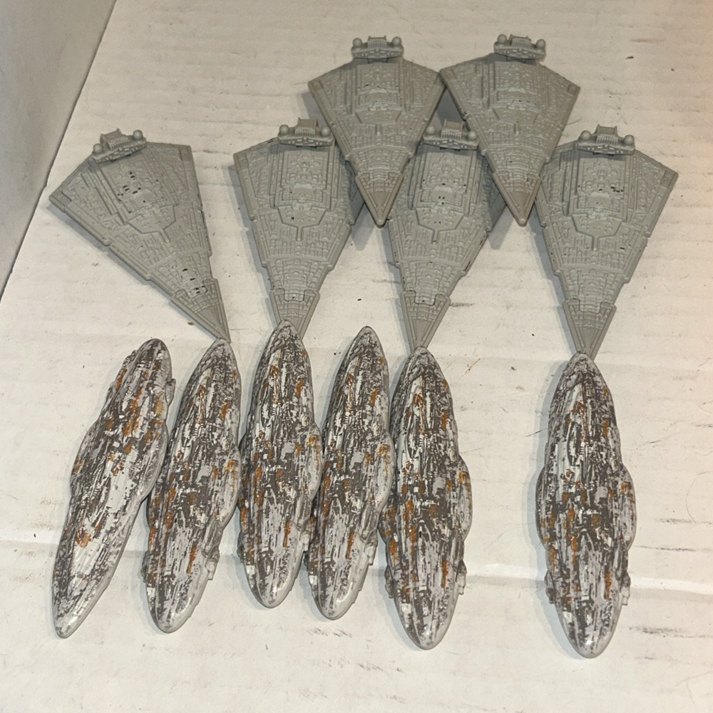 2015 Hot Wheels Star Wars Starship Star Destroyer vs. Mon Calamari Cruiser X6 B3